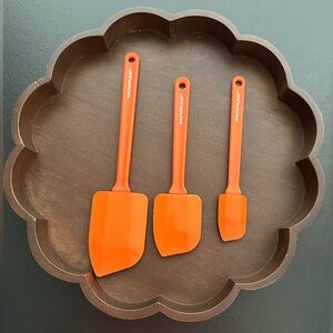 Rachael Ray Orange Silicone Spatula Set